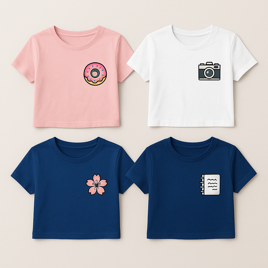 Women’s Pack of 4 Crop Top Bundle