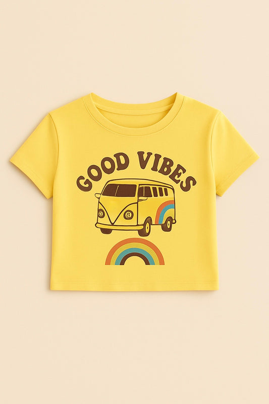 Women’s Good Vibes Crop Top