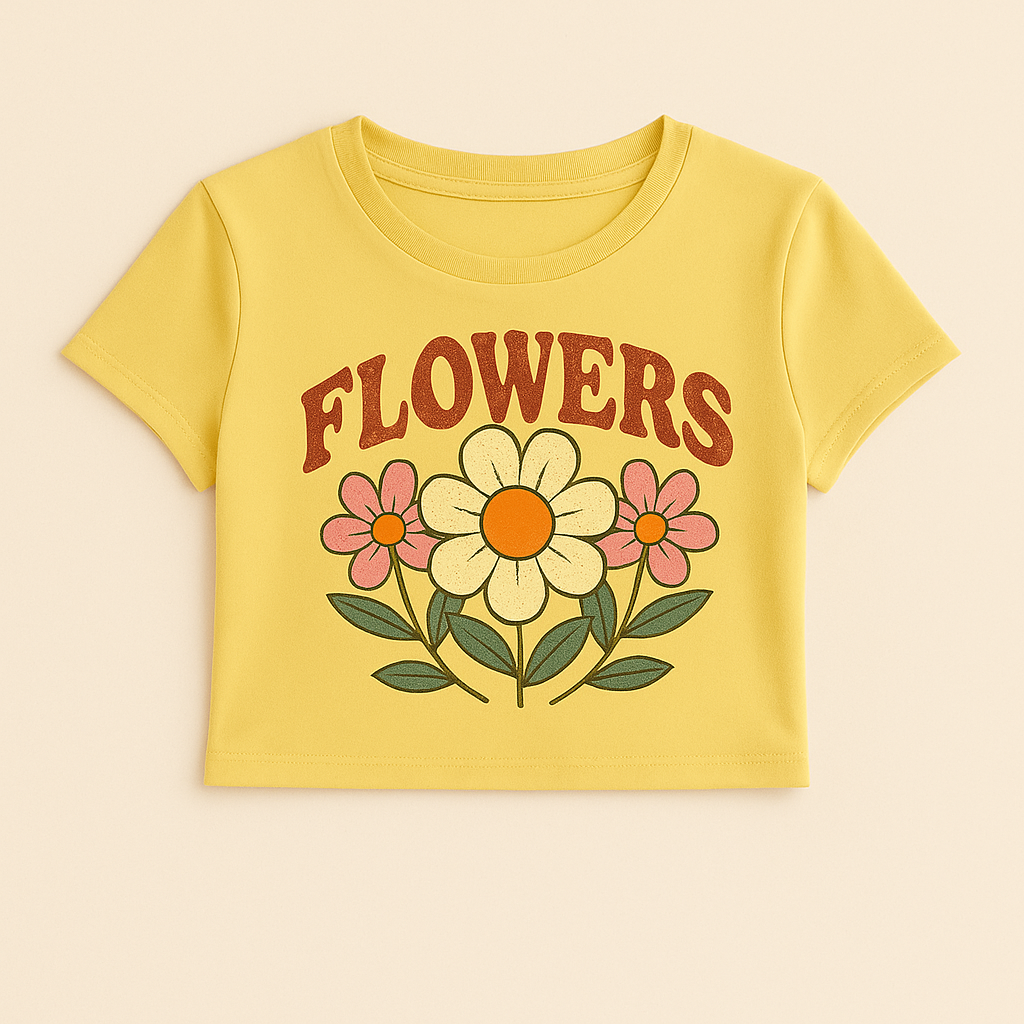 Women’s Flowers Crop Top