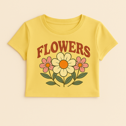 Women’s Flowers Crop Top