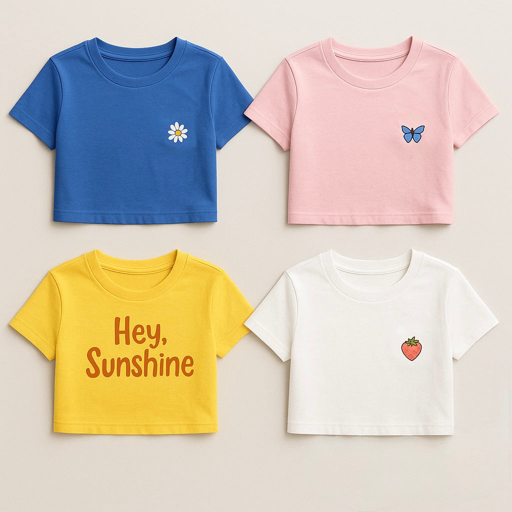 Women’s Pack of 4 Crop Top Bundle