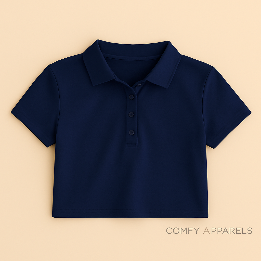 Women’s Polo Crop Top