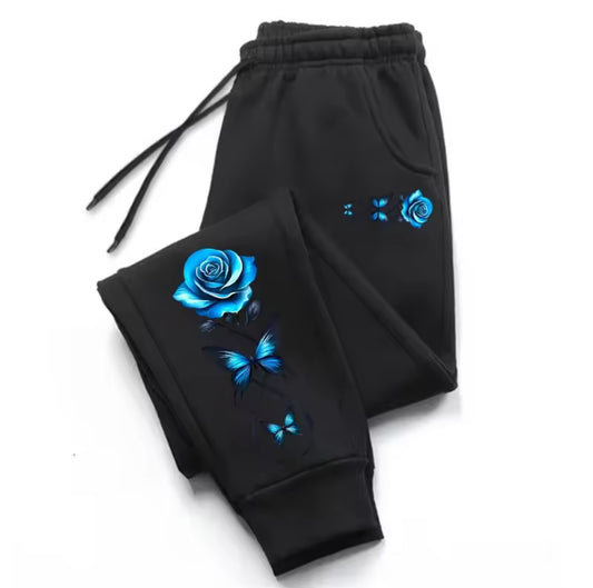 Flower & Butterfly Jogger Pants