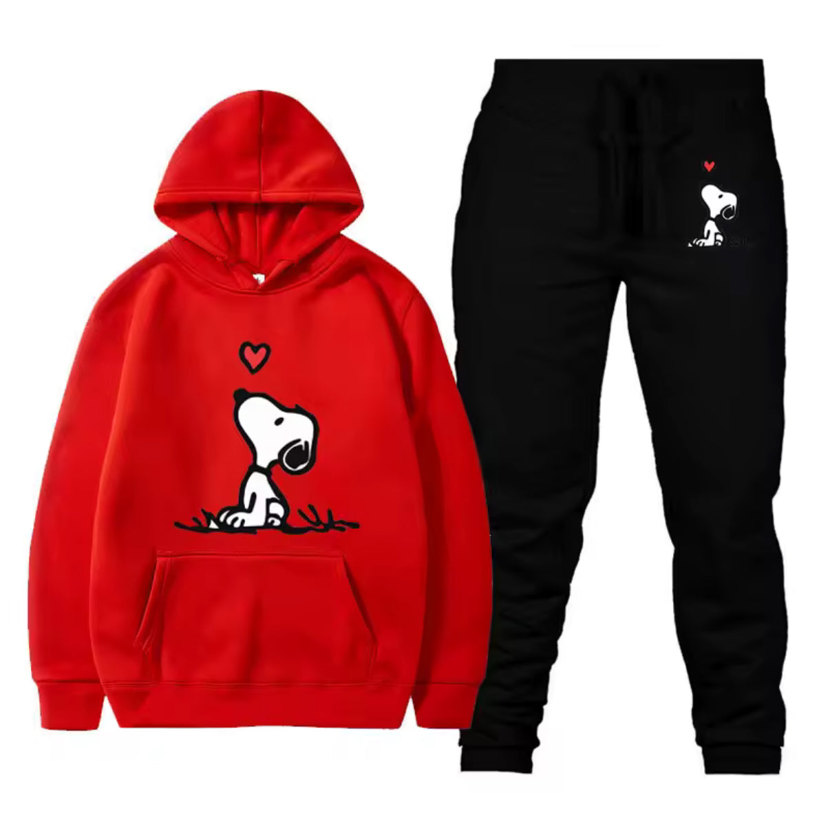Cute Dog & Heart Tracksuit