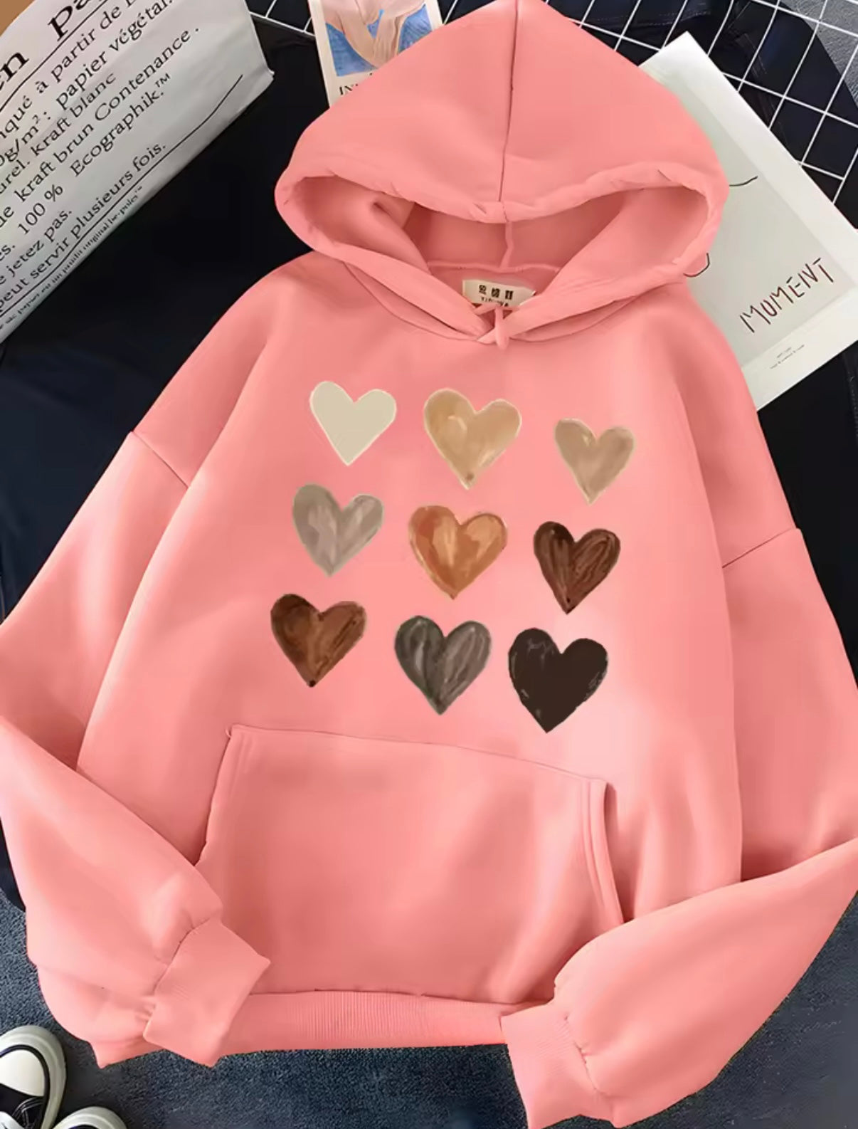 Assorted Hearts Hoodie