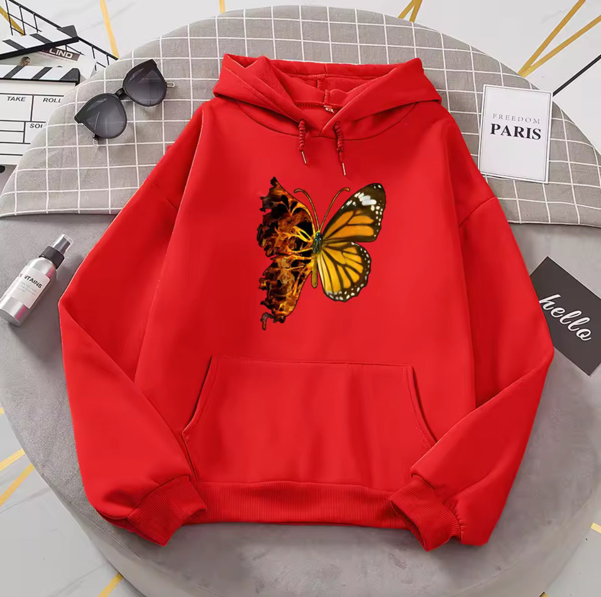 Flaming Butterfly Hoodie