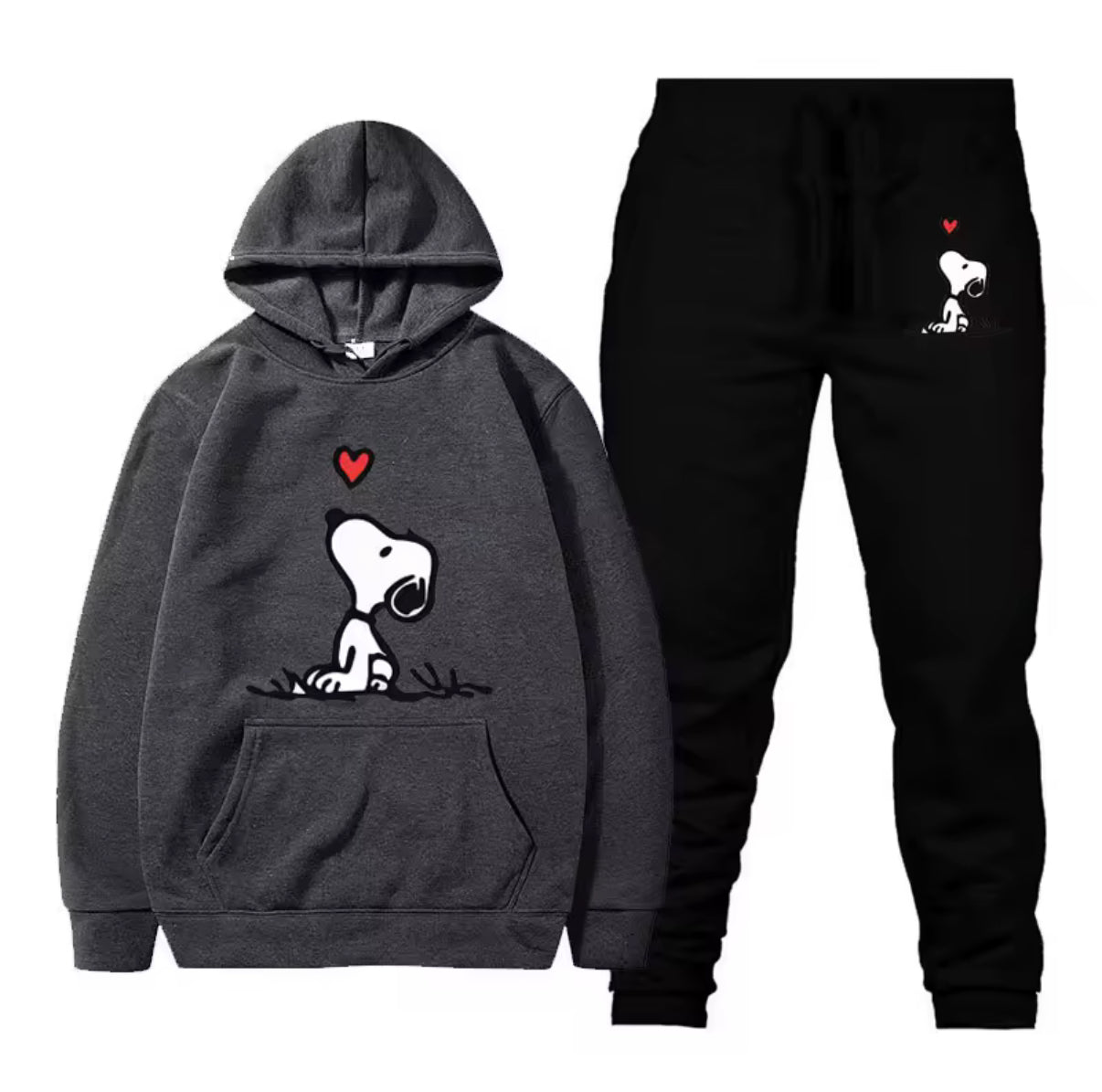 Cute Dog & Heart Tracksuit