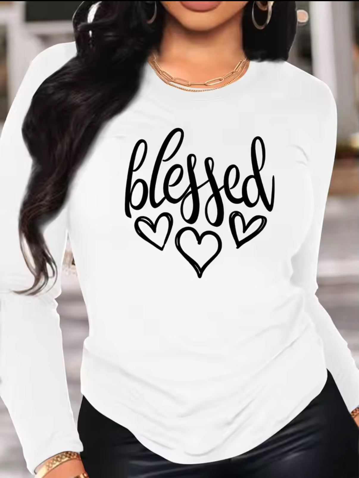 Women’s Blessed Full Sleeves T-Shirt