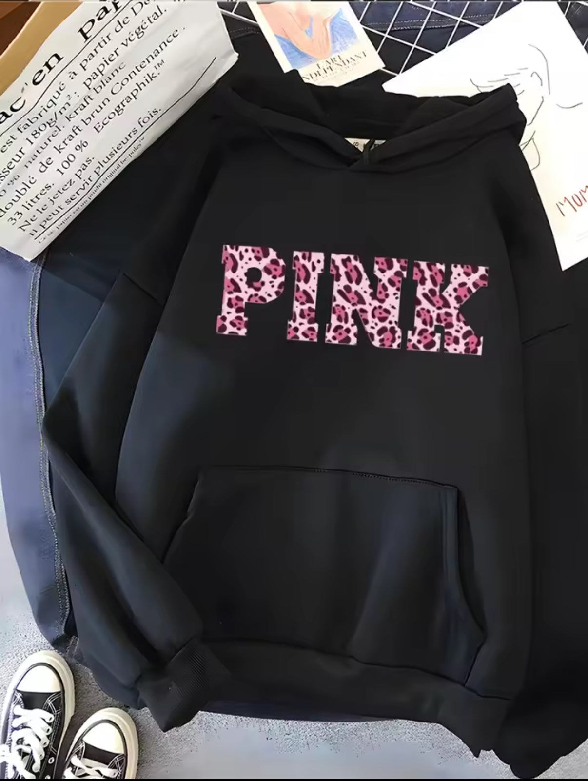 Pink Fleece Hoodie