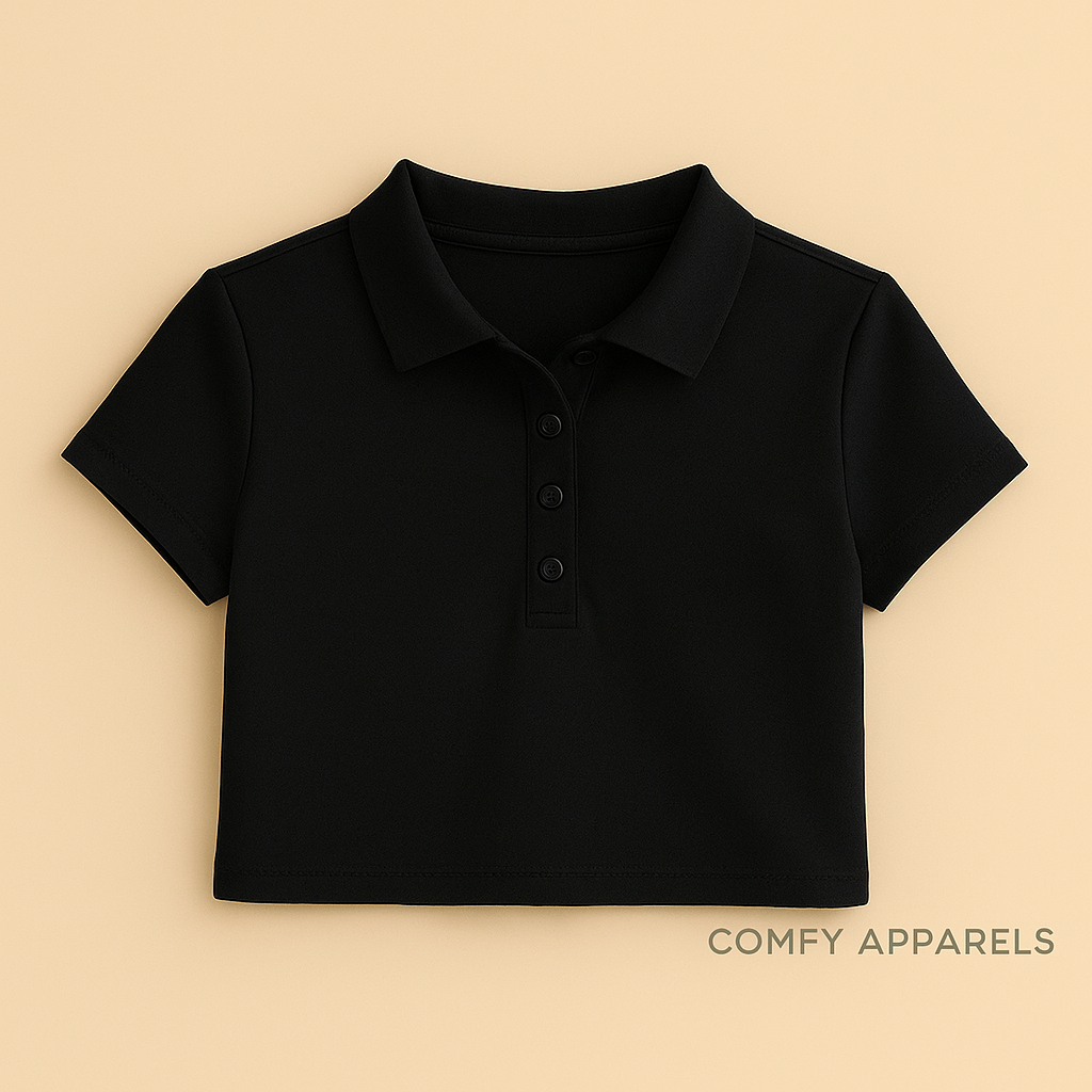 Women’s Polo Crop Top