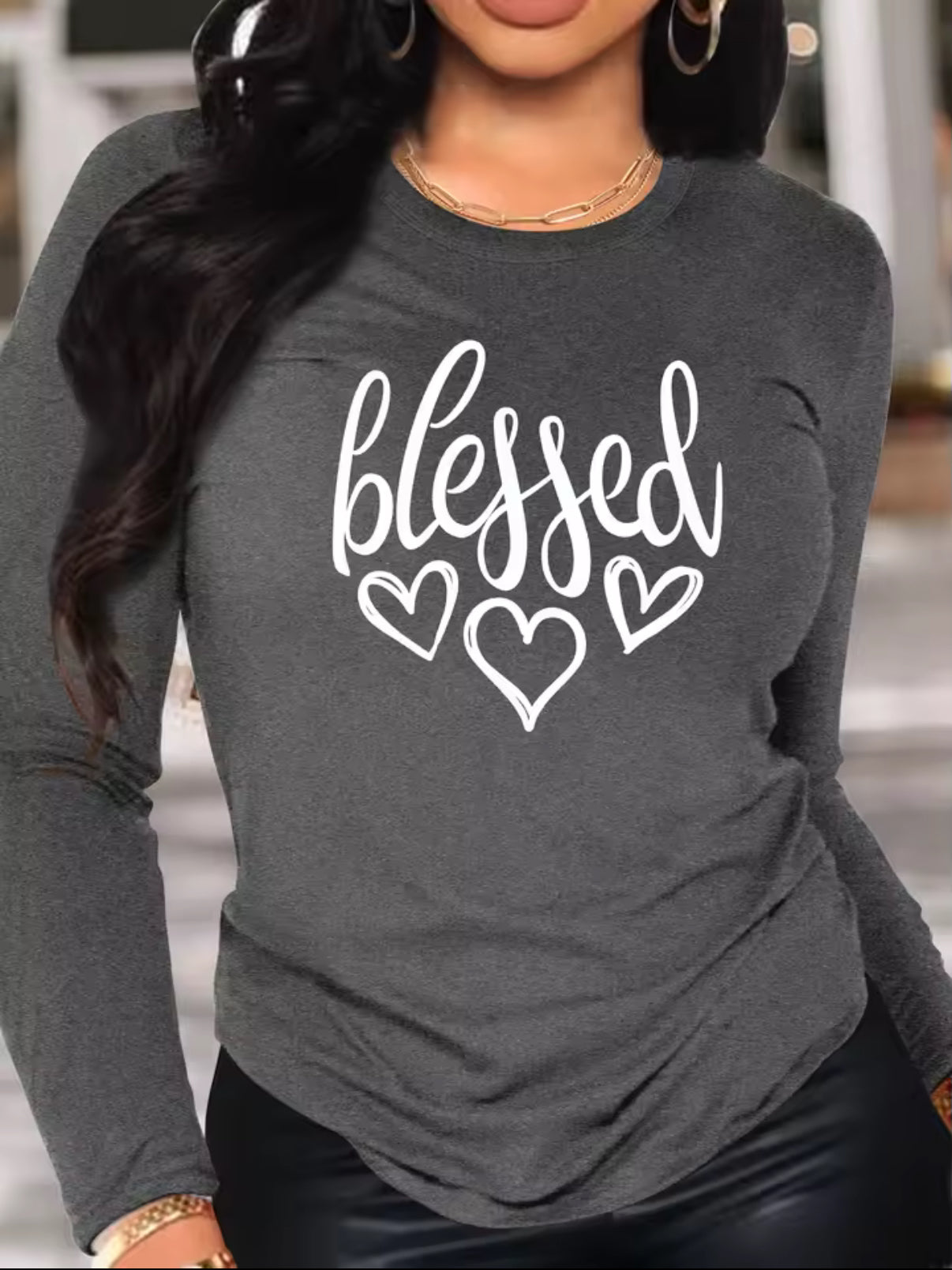 Women’s Blessed Full Sleeves T-Shirt