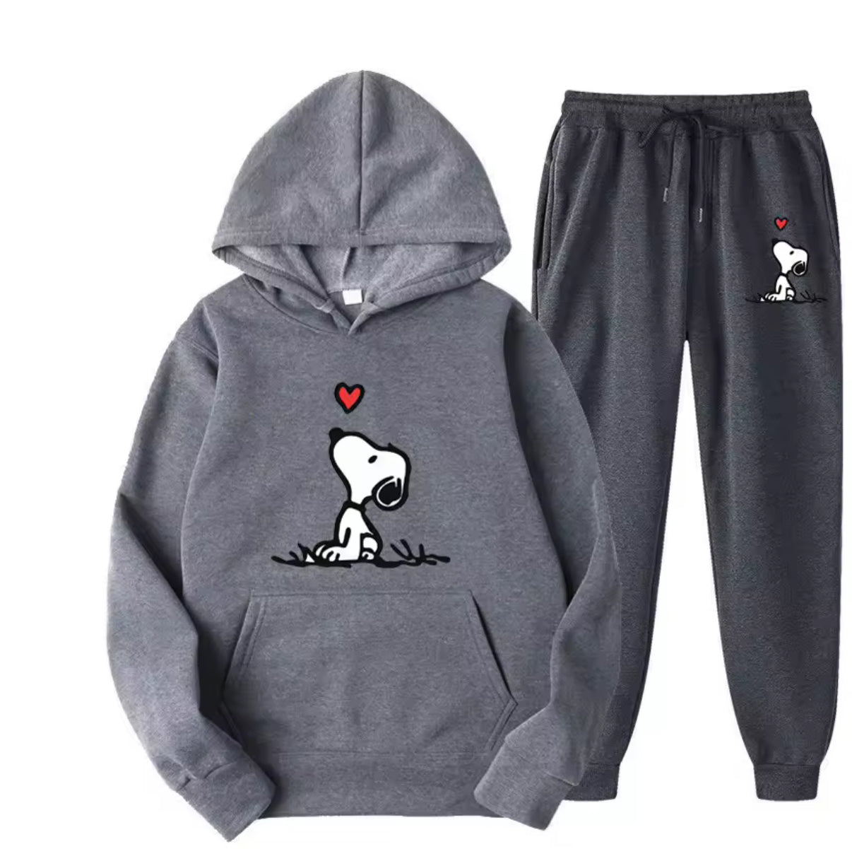 Cute Dog & Heart Tracksuit