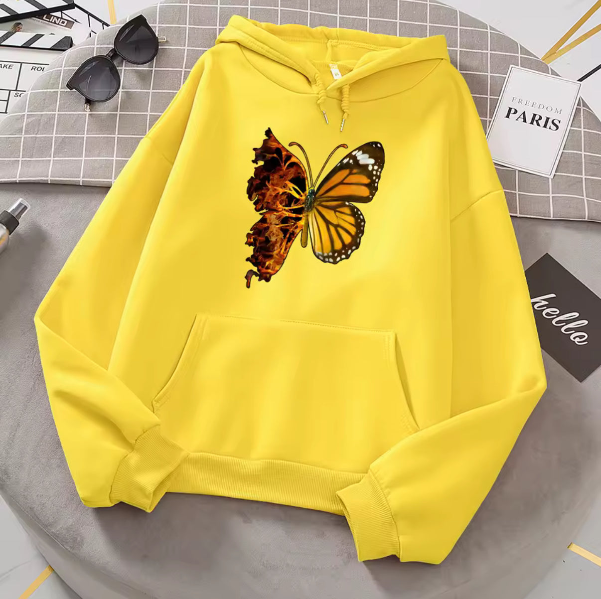 Flaming Butterfly Hoodie