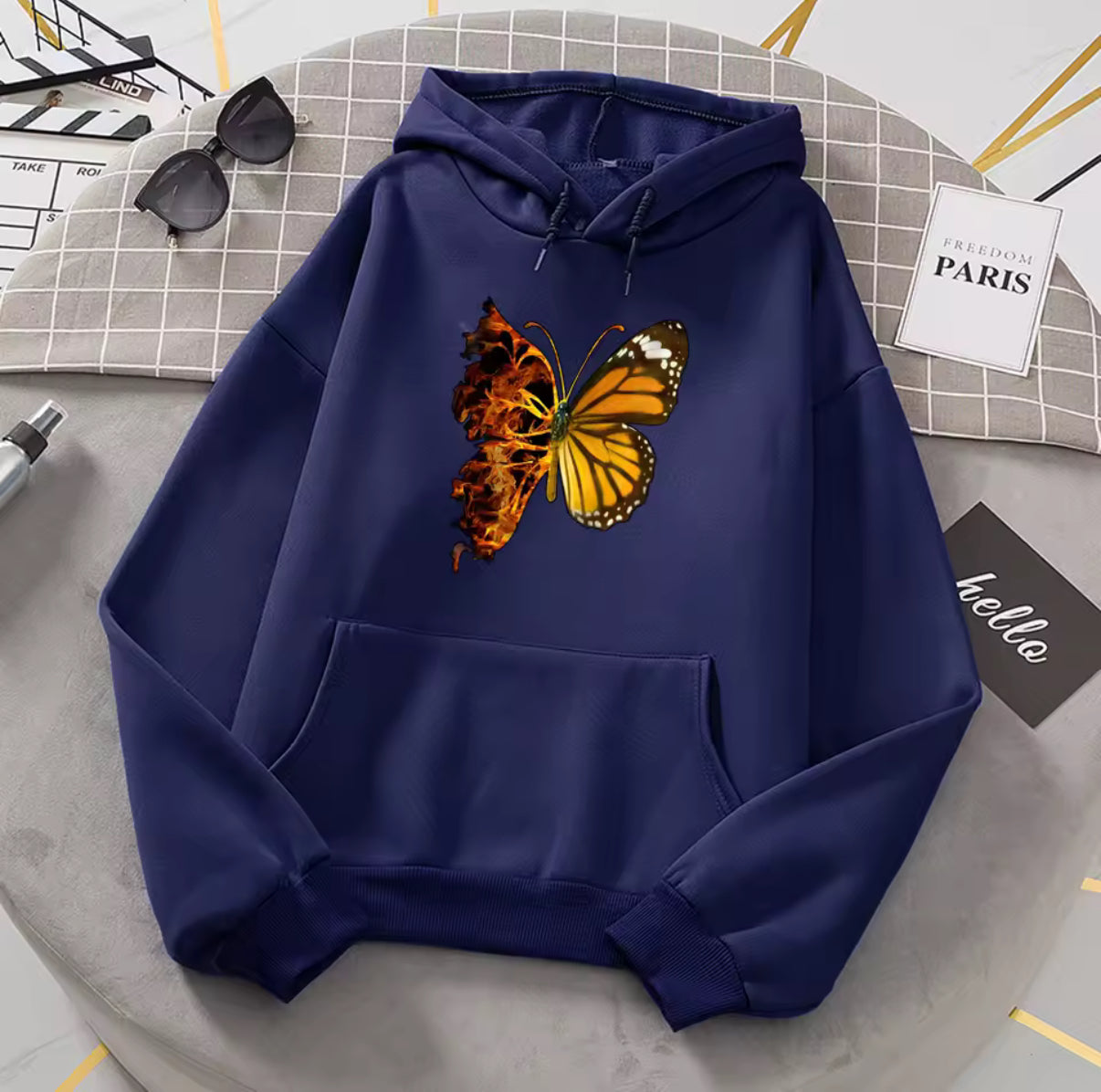 Flaming Butterfly Hoodie