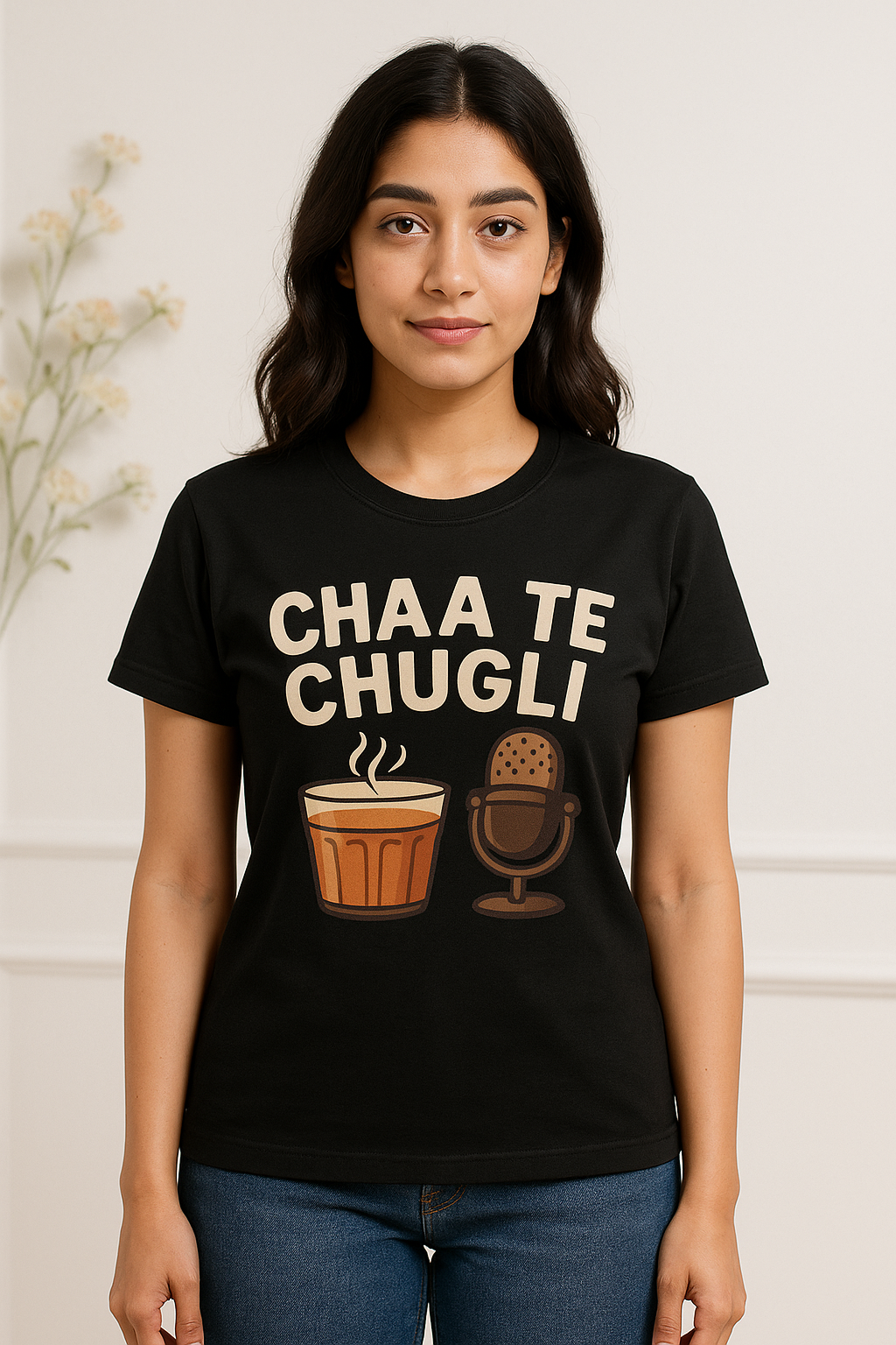 Chaa Te Chugli Graphic Printed T-Shirt