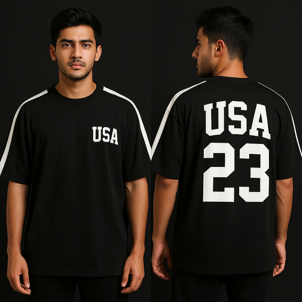 Men's Oversized Drop Shoulder Graphic T-Shirt