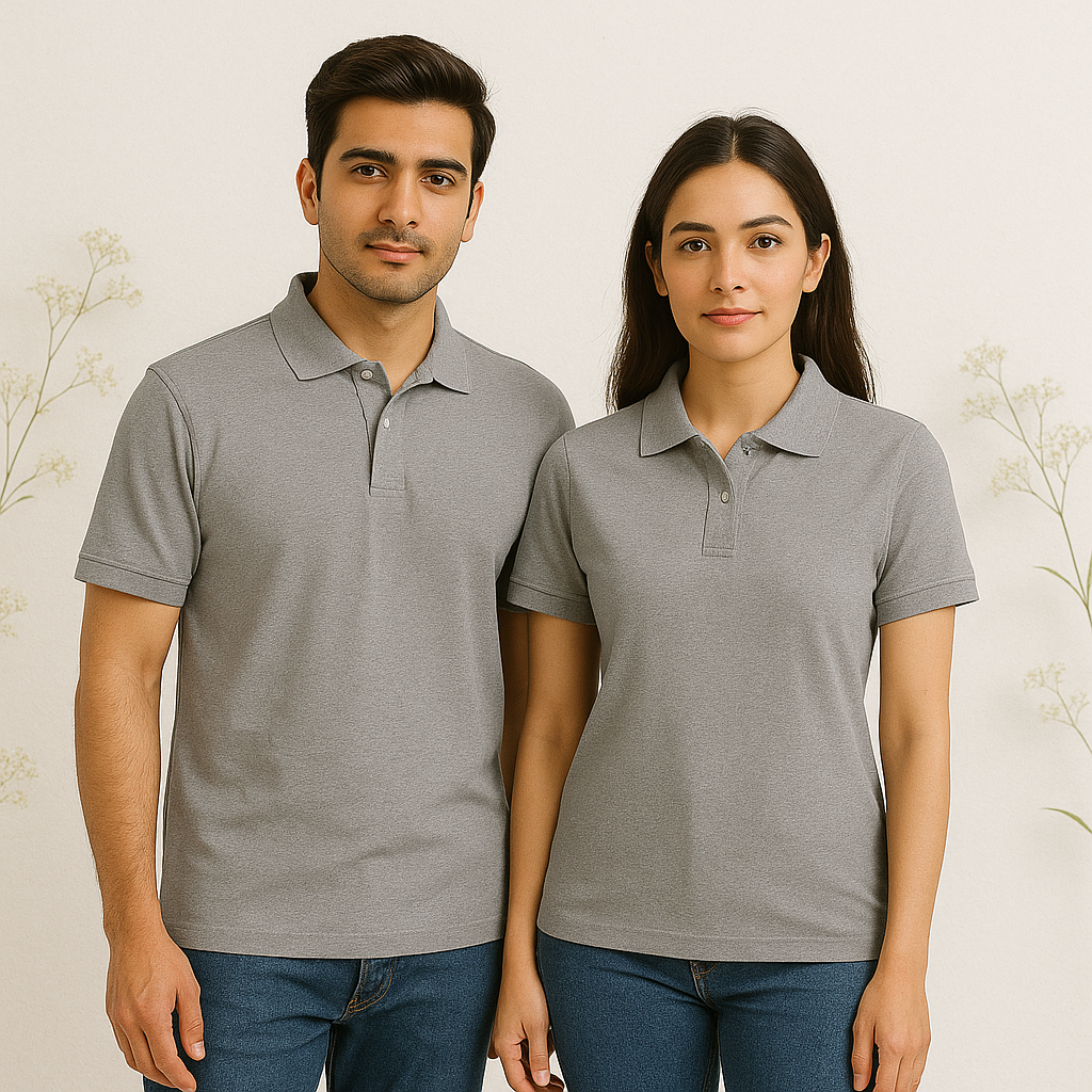 Unisex Plain Basic Polo T-Shirt
