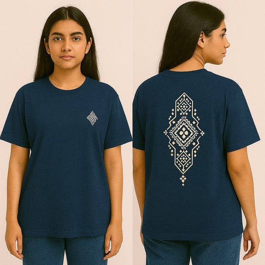 Women's Oversized Pakistan Cultural Art T-Shirt