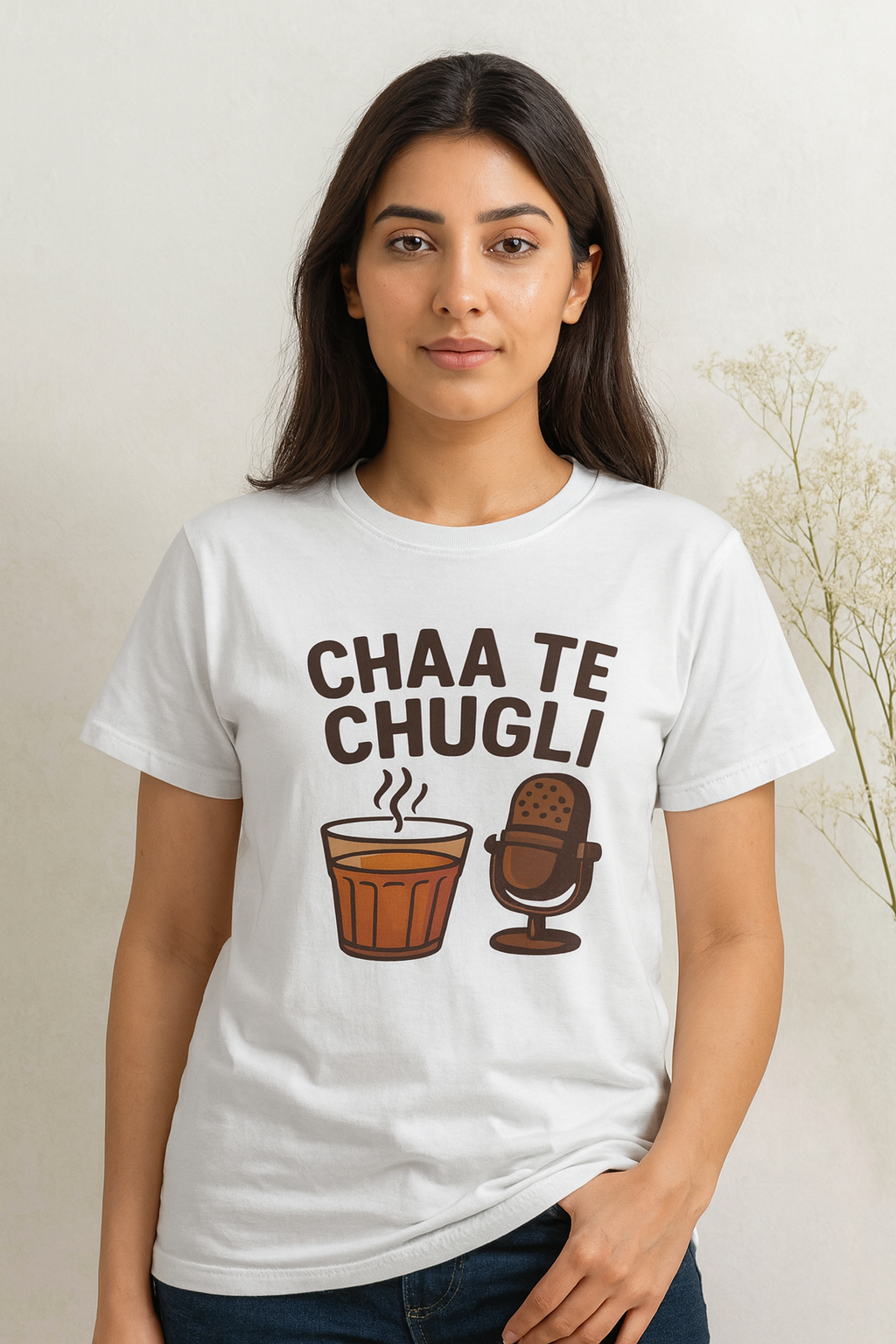 Chaa Te Chugli Graphic Printed T-Shirt