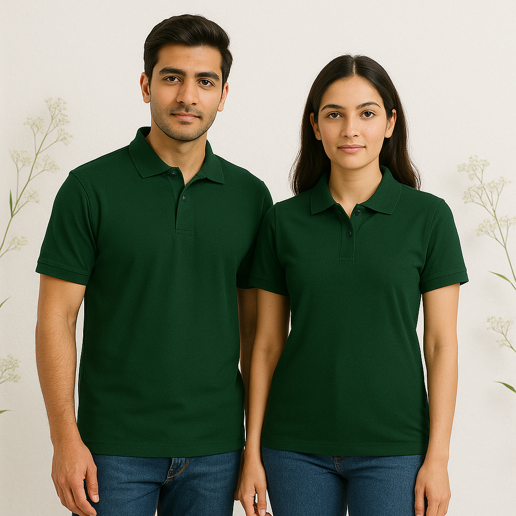 Unisex Plain Basic Polo T-Shirt