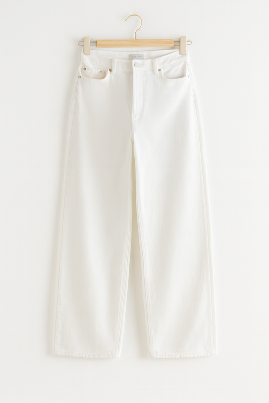 White Wide Leg Jeans
