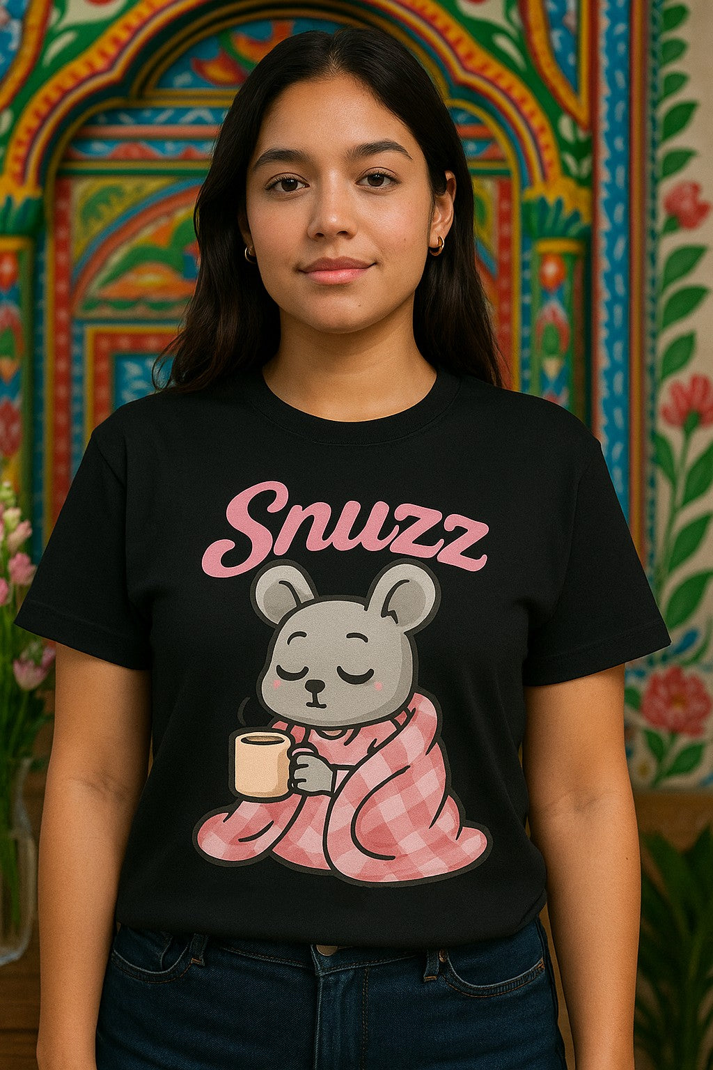 Women's Comfy Character Graphic T-Shirt