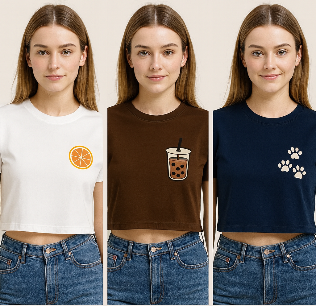 Women’s Pack of 3 Crop Top Bundle