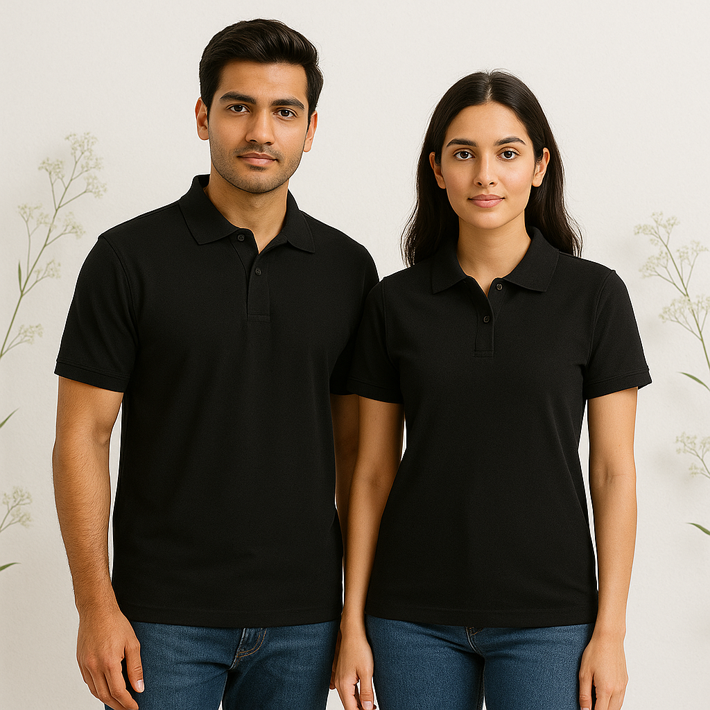 Unisex Plain Basic Polo T-Shirt