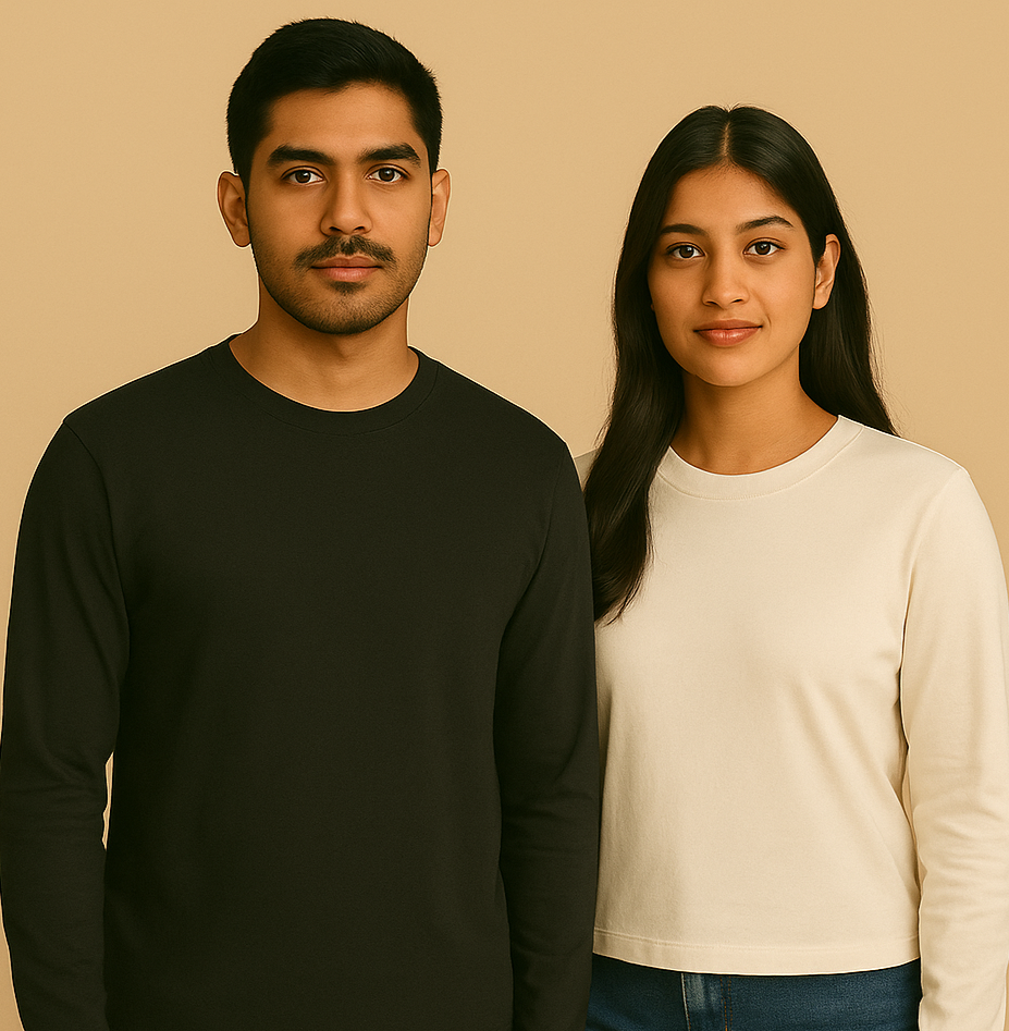 Unisex Full Sleeve Tees – Clean. Comfy. Timeless