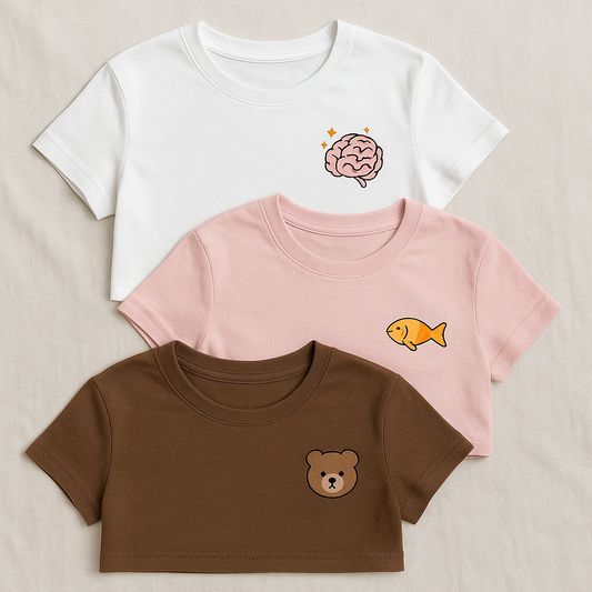 Women’s Pack of 3 Crop Top Bundle