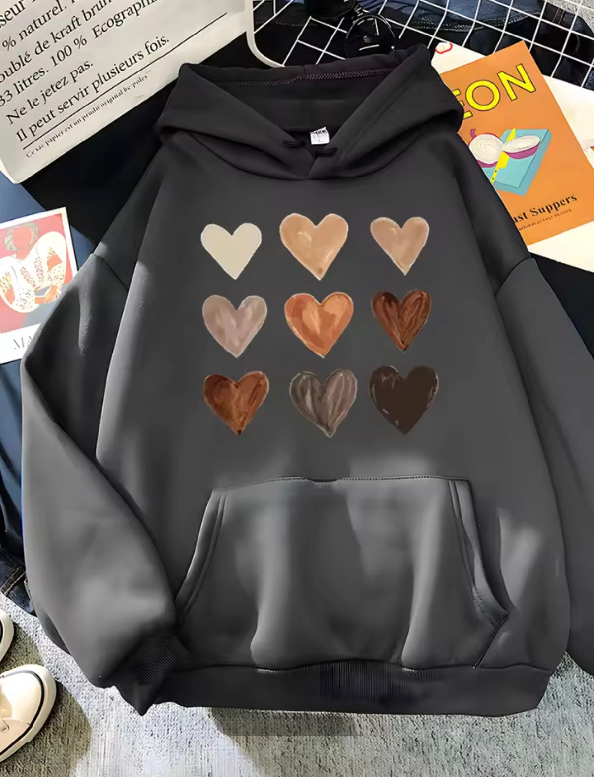 Assorted Hearts Hoodie