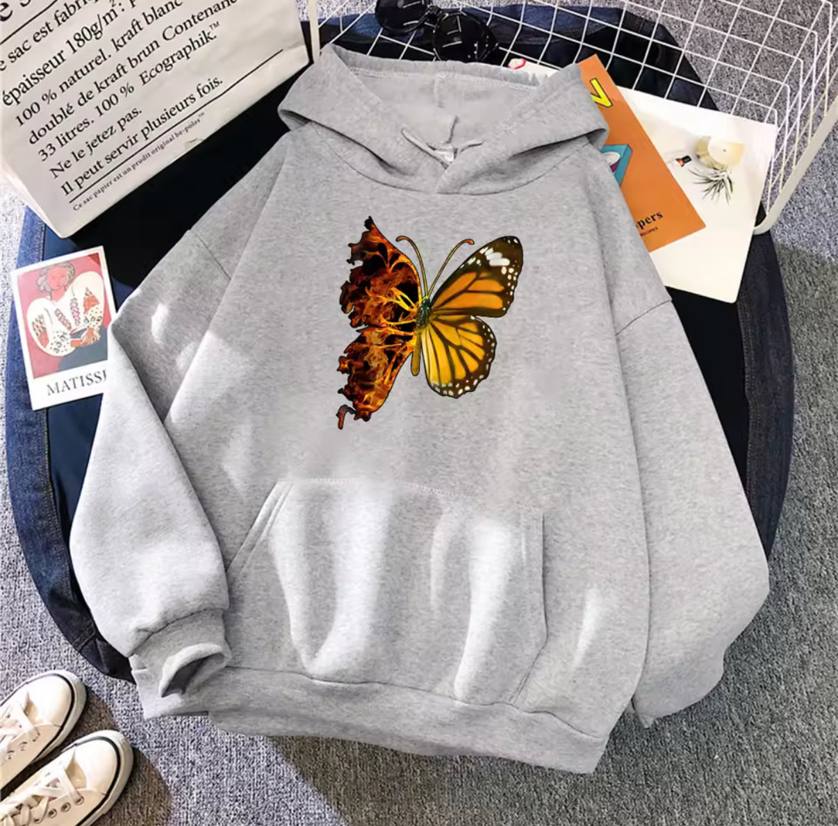 Flaming Butterfly Hoodie