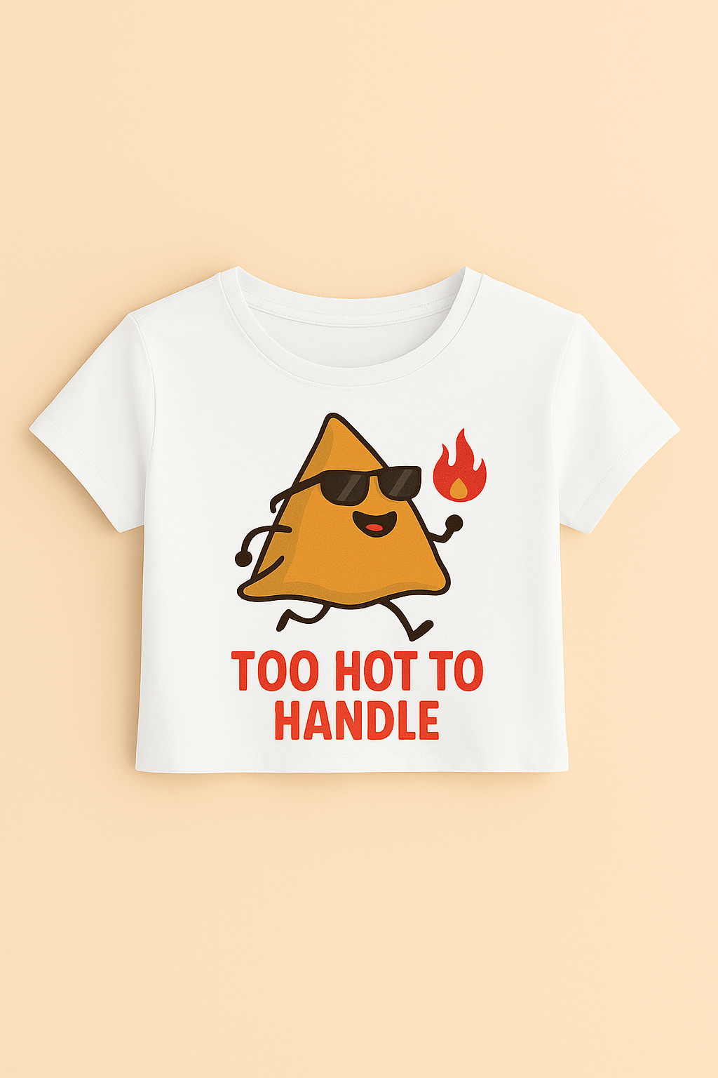 Women’s Cute Samosa Crop Top