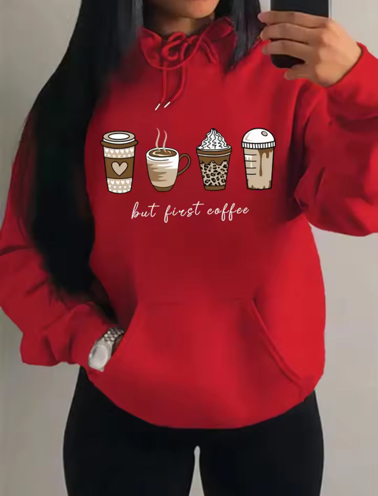 Coffee Fleece Hoodie