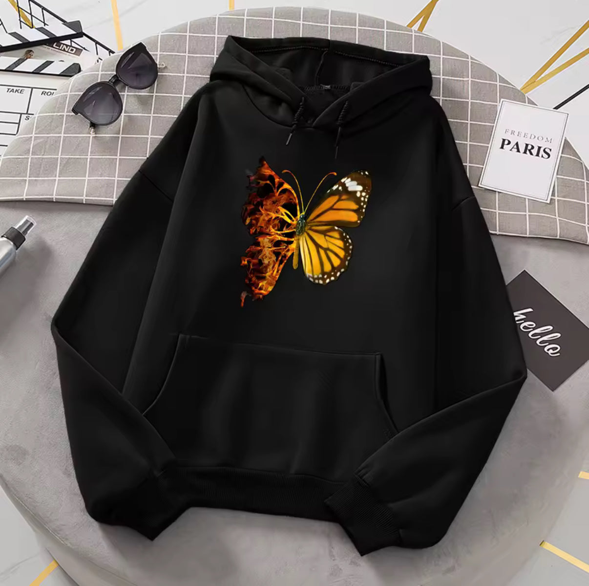 Flaming Butterfly Hoodie