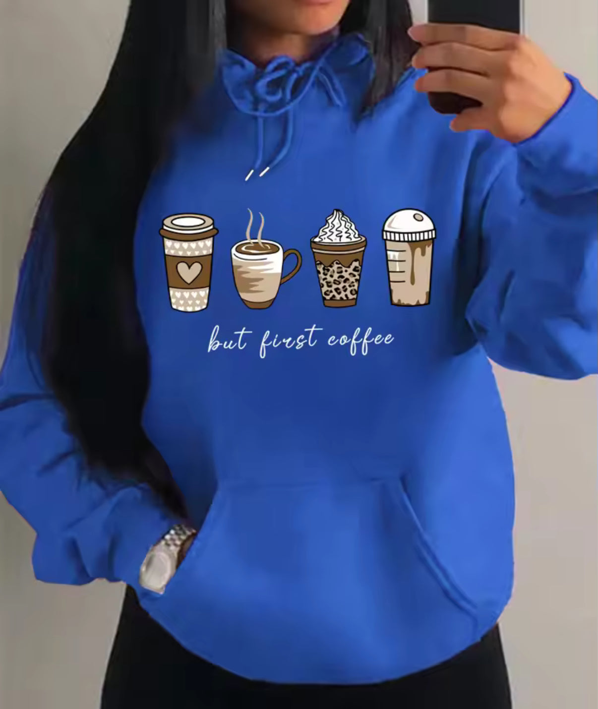 Coffee Fleece Hoodie