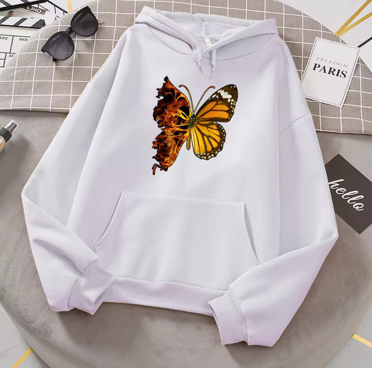Flaming Butterfly Hoodie