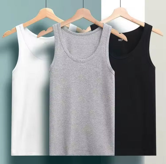 Pack of 3 Plain Basic Sleeveless Tops