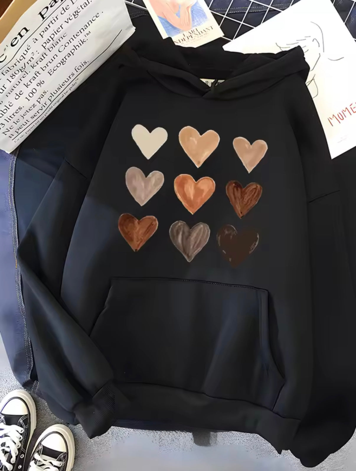 Assorted Hearts Hoodie