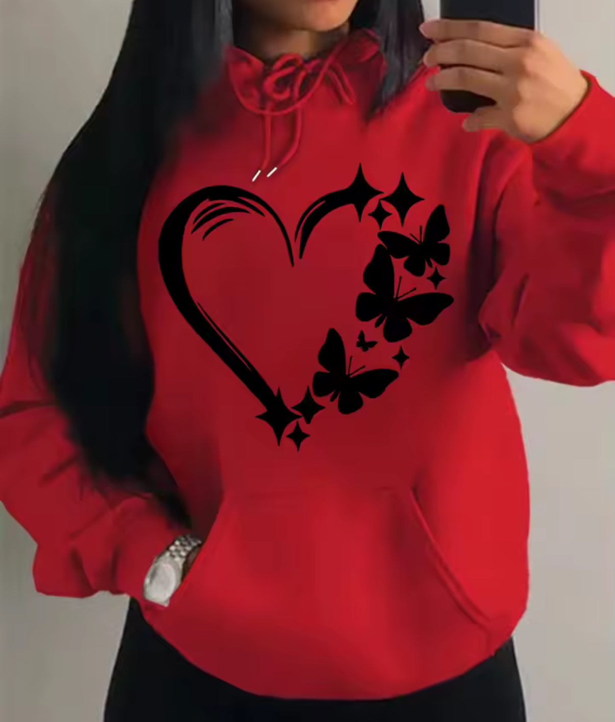 Women’s Heart & Butterfly Hoodie