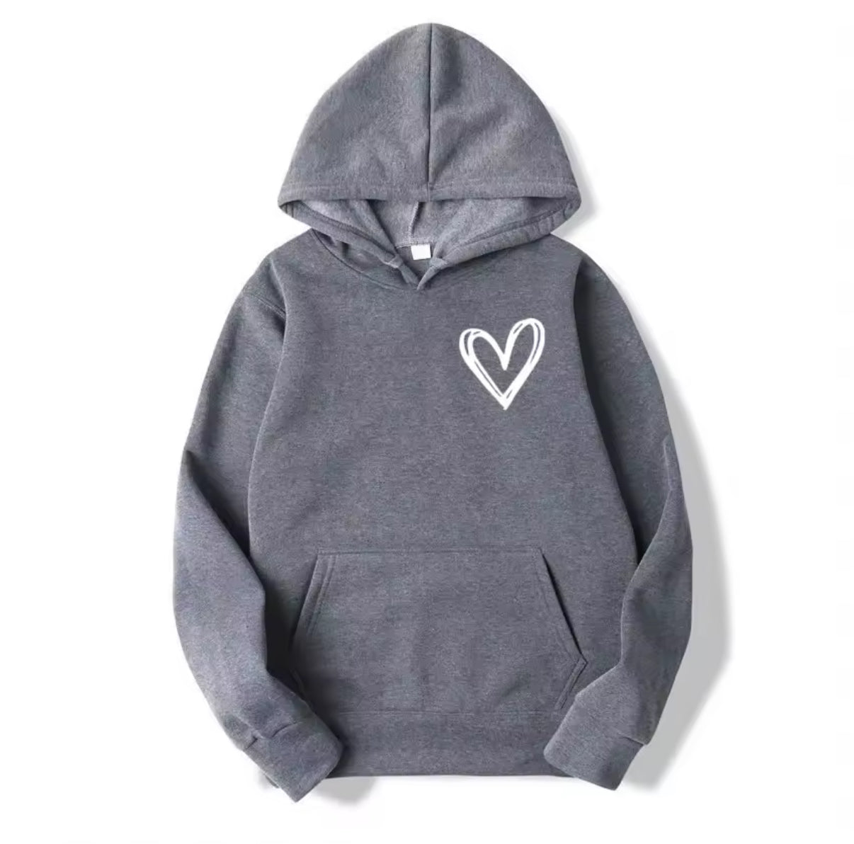 Small Heart Outline Hoodie
