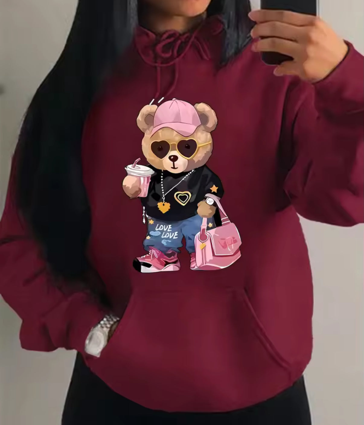 Bear Fleece Hoodie