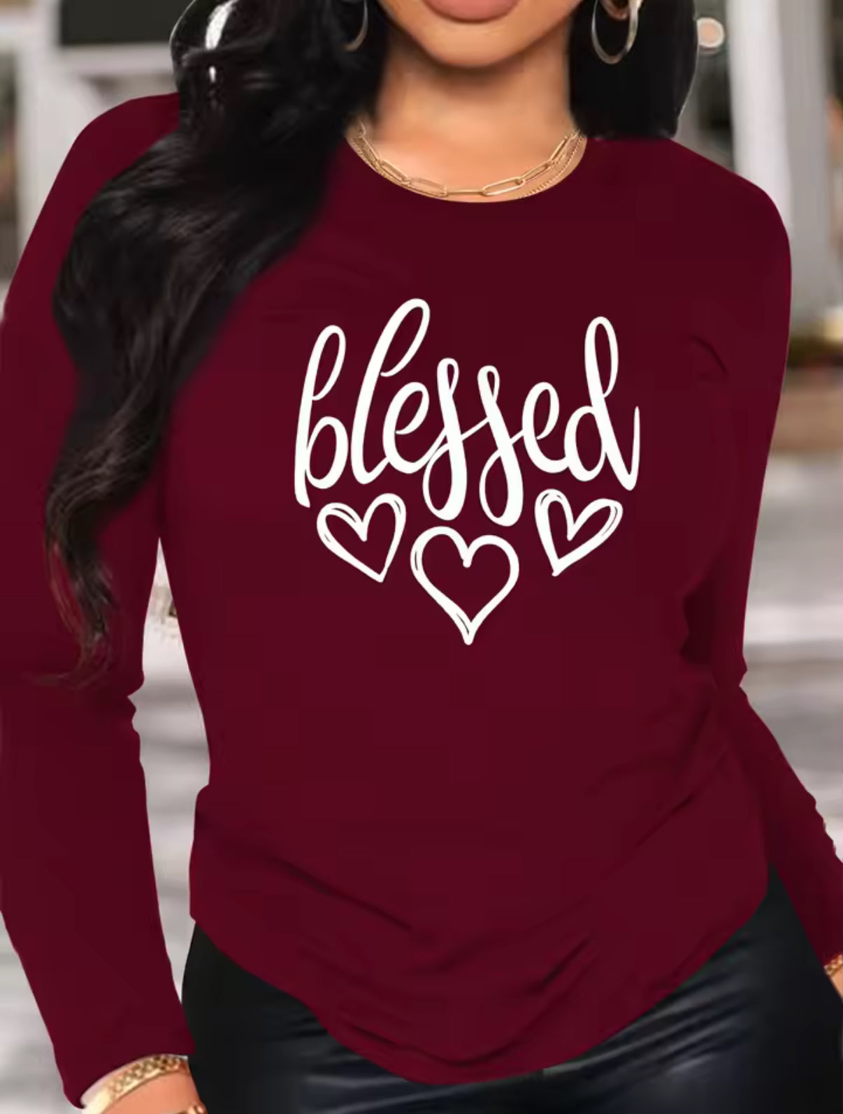 Women’s Blessed Full Sleeves T-Shirt