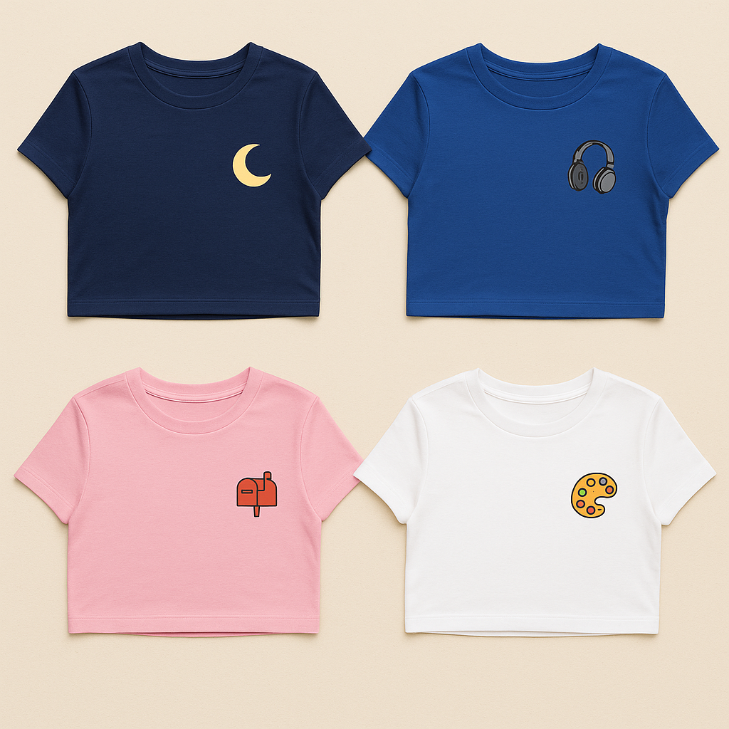 Women’s Pack of 4 Crop Top Bundle