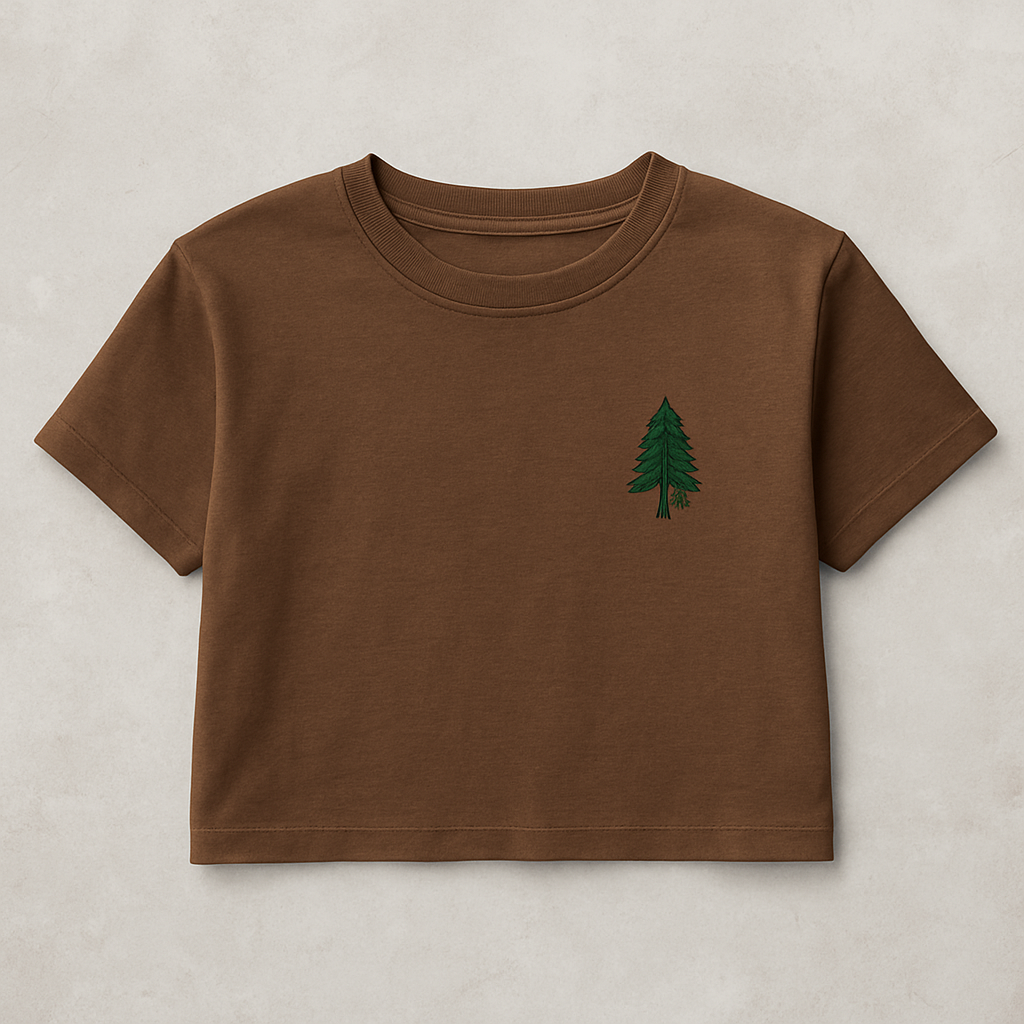 Women’s Pine Tree Crop Top