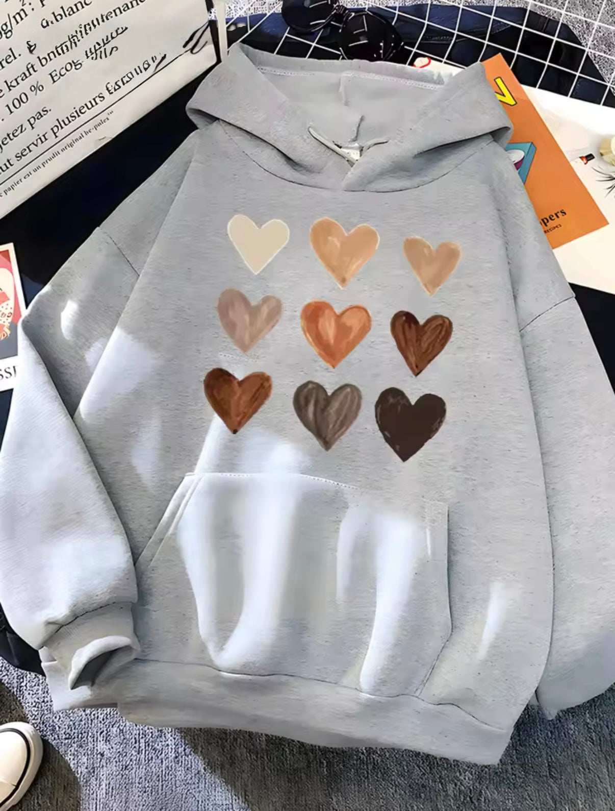 Assorted Hearts Hoodie