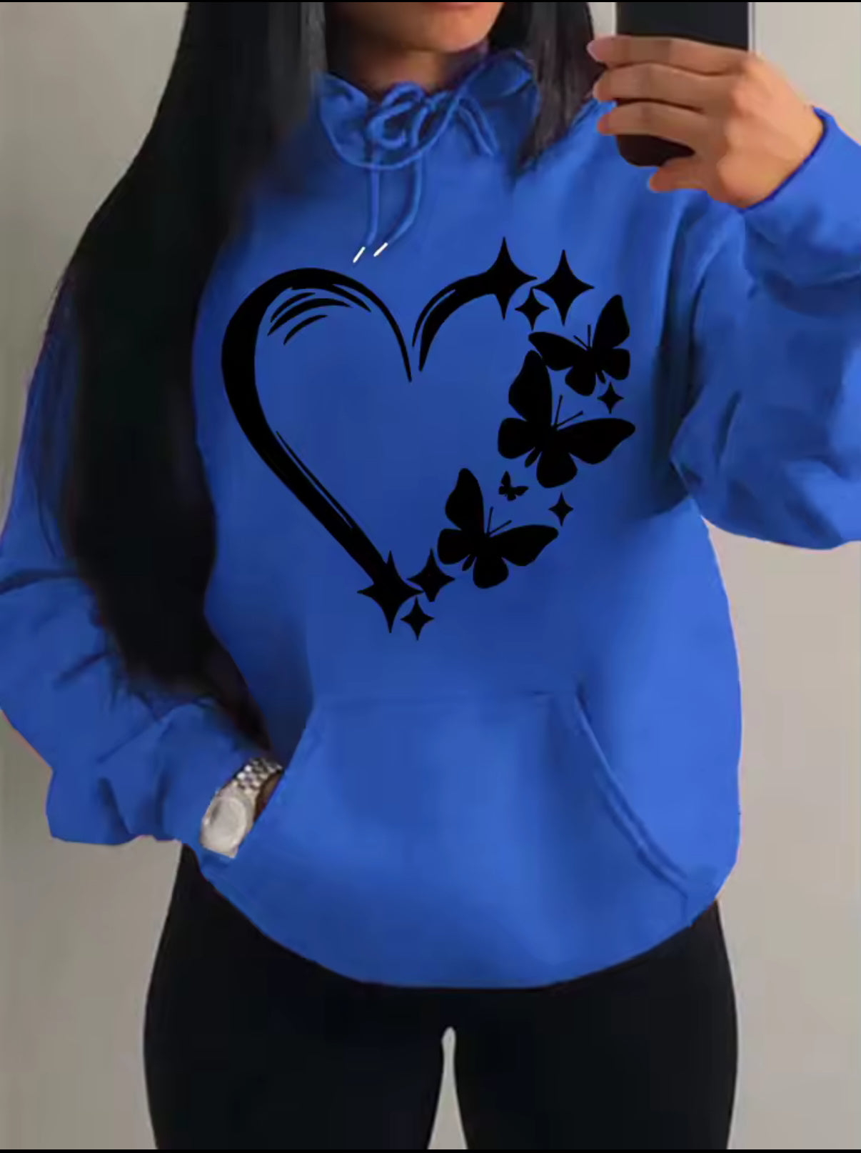 Women’s Heart & Butterfly Hoodie