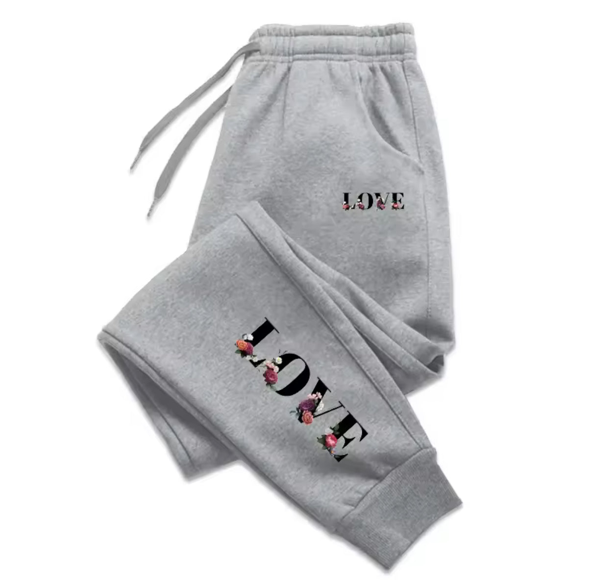 Love Graphic French Terry Jogger Pants