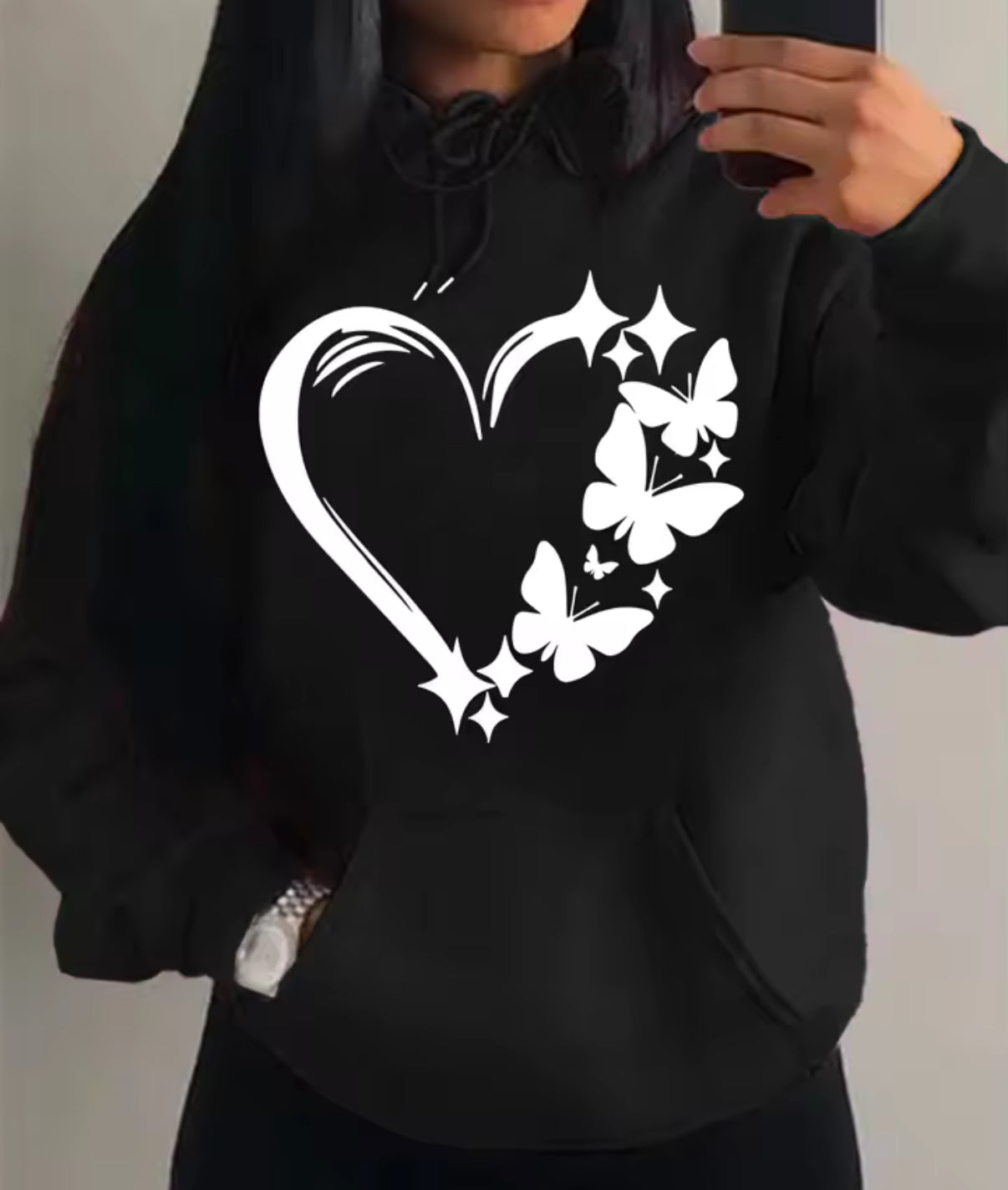 Women’s Heart & Butterfly Hoodie