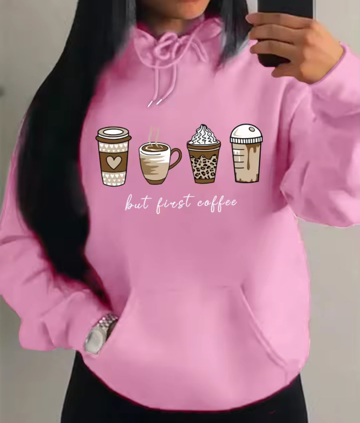 Coffee Fleece Hoodie